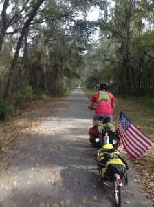 Bike path outside of Gainesville