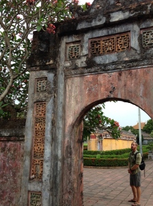 Touring the Forbidden City in Hue.  